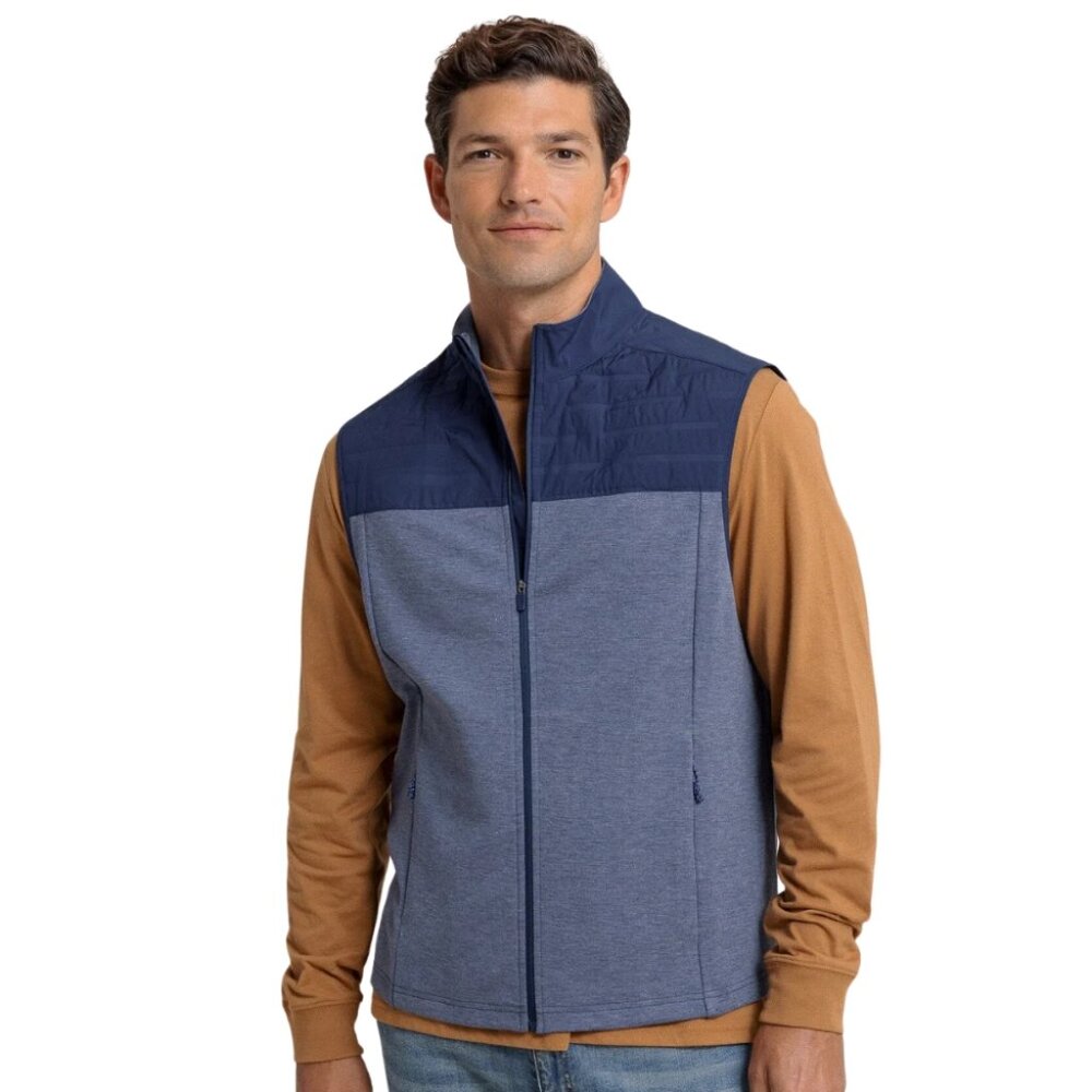 Southern Tide Coligny Quilted Vest – Dress Blue
